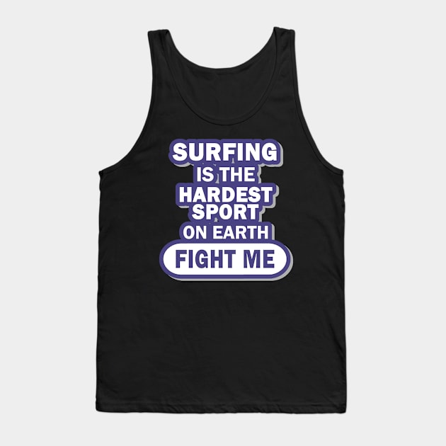 Surf Monster Wave Men's Surfboard Holiday Tank Top by FindYourFavouriteDesign